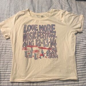 Hollister Cream Graphic Baby Tee